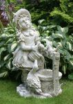 Fountain Girl with birds at the well